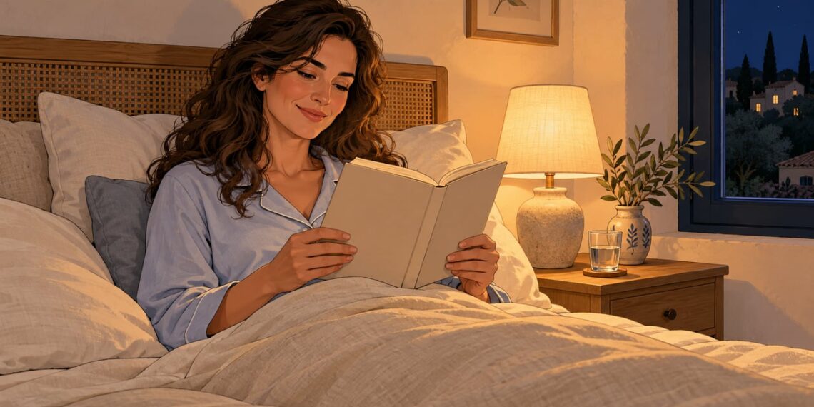Leer en papel bajo una luz cálida prepara al cuerpo para conciliar el sueño.