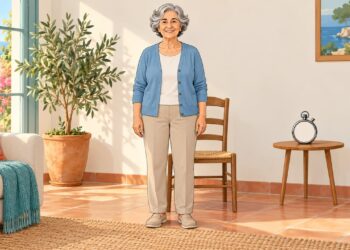 El test de levantarse de la silla mide la fuerza de las piernas a partir de los 60.
