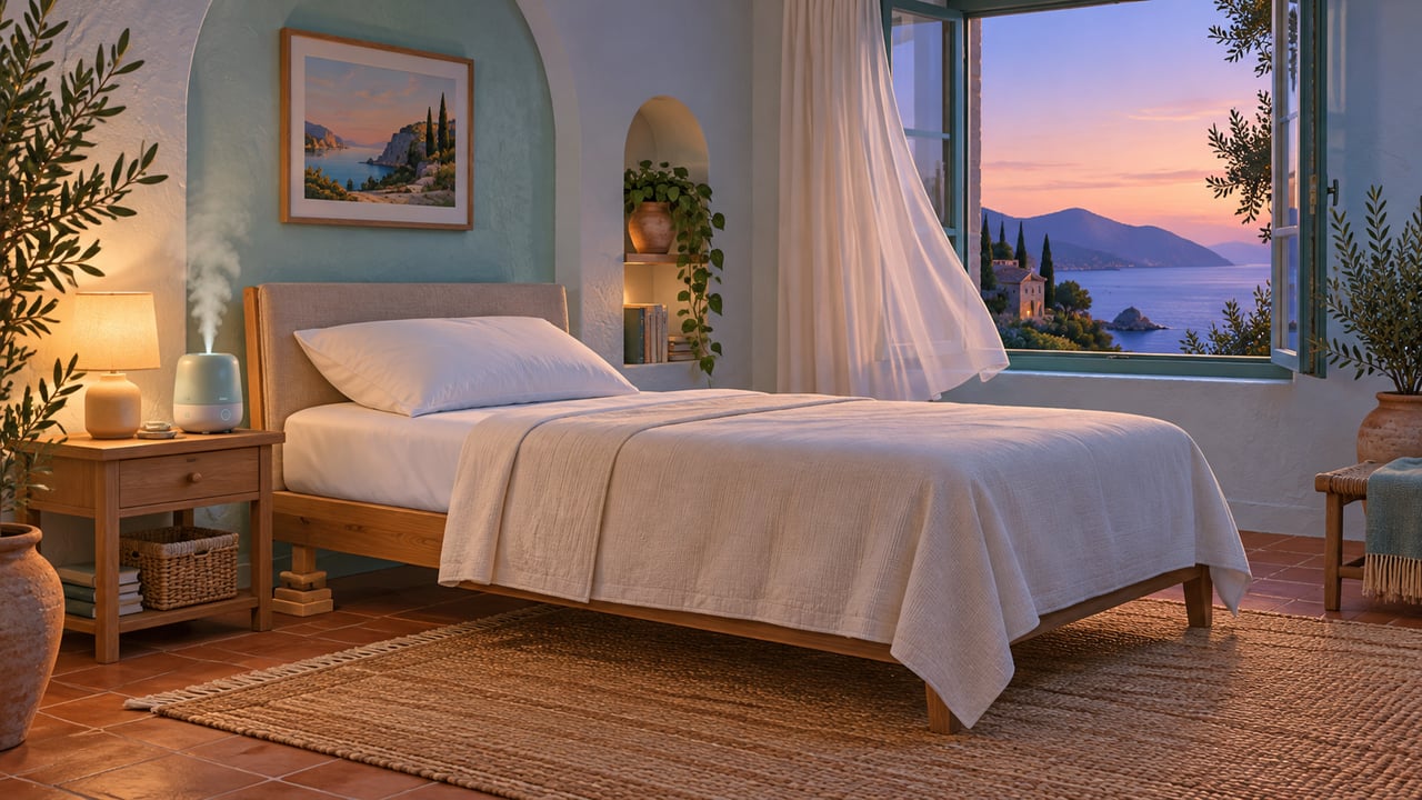 Elevar la cabecera de la cama y humedecer el aire del dormitorio facilita respirar mejor.