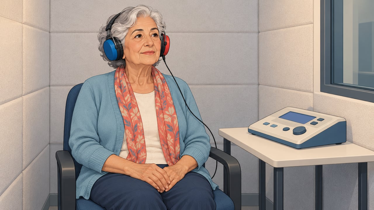 Una audiometría verbal mide cuántas palabras entiendes realmente, no solo cuánto oyes.