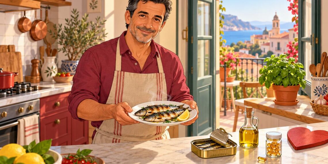 Sardinas a la plancha y cápsulas de omega-3: dos vías para cuidar el corazón.