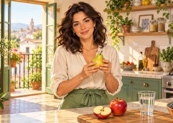 Pera y manzana, dos frutas habituales en España con efectos distintos sobre la digestión.