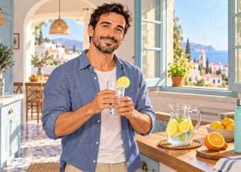 Beber agua con limón a lo largo del día ayuda a mantener la orina diluida.