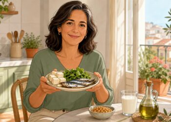 Alimentación en la menopausia para proteger huesos, músculo y control del peso.