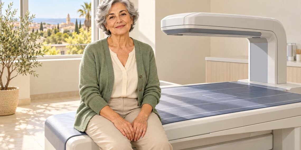 Una densitometría ósea sencilla e indolora permite detectar la osteoporosis antes de la primera fractura.