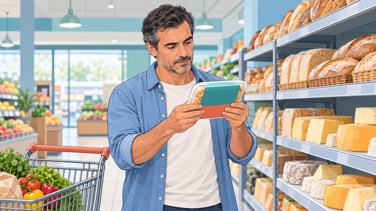 Comparar la línea de sal del etiquetado en el supermercado ayuda a elegir productos con menos sodio.