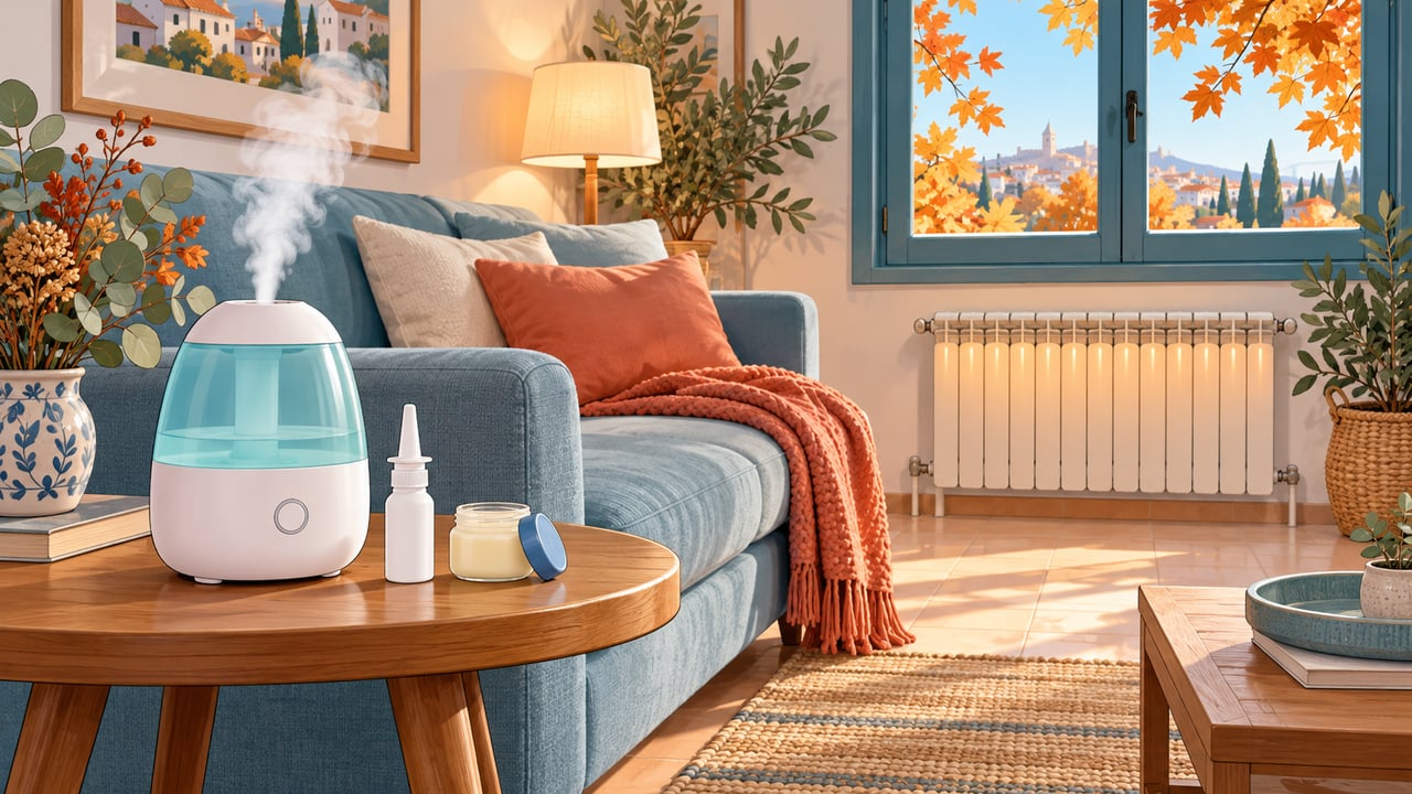 Humidificar el ambiente y proteger la mucosa nasal ayuda a evitar nuevos sangrados con la calefacción.