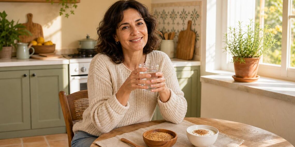 Las semillas de lino molidas, con abundante agua, ayudan al tránsito intestinal y al colesterol.