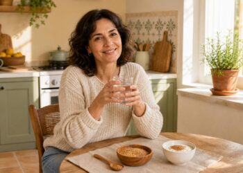 Las semillas de lino molidas, con abundante agua, ayudan al tránsito intestinal y al colesterol.