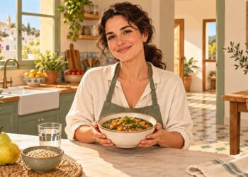 Un plato de legumbres con verduras es una forma sencilla de cubrir la fibra diaria.