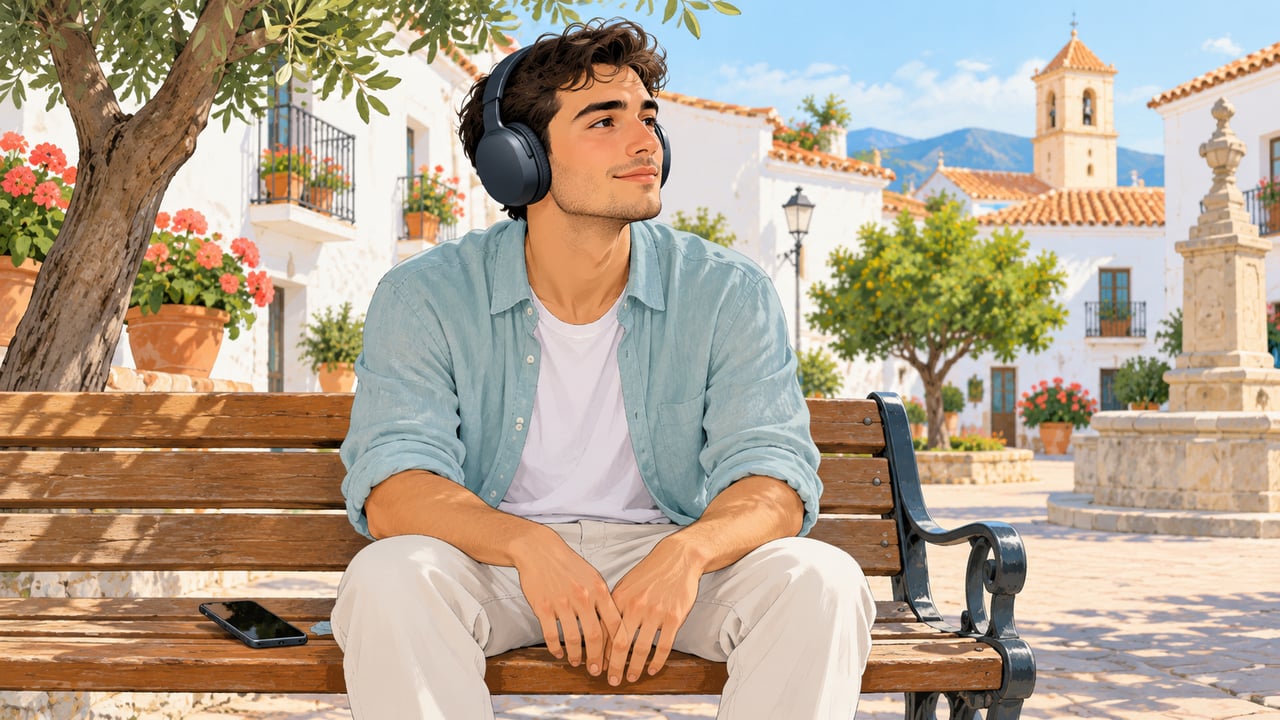Los auriculares con cancelación de ruido permiten oír bien sin subir el volumen en exceso.