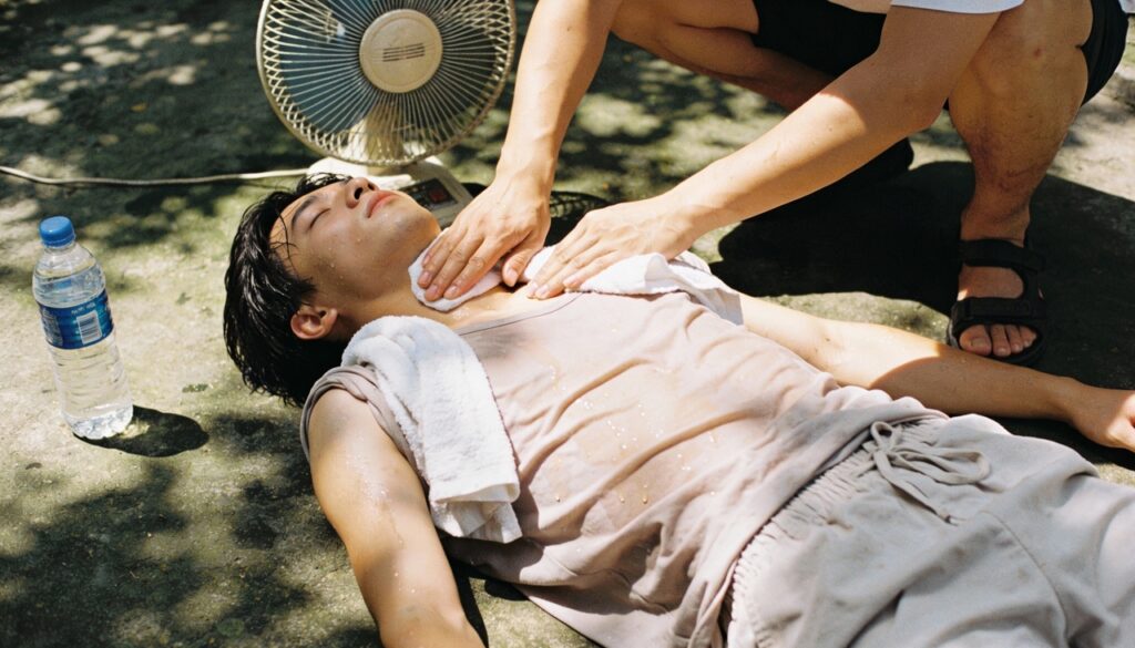 Pele quente e fala arrastada no calor são alertas de que você tem minutos para agir