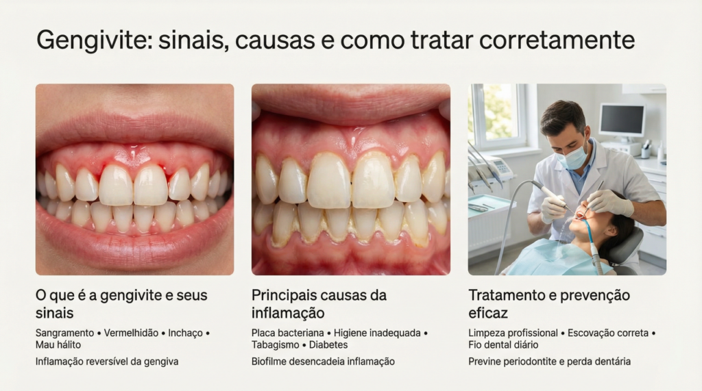 O que a gengiva inchada e vermelha está tentando avisar