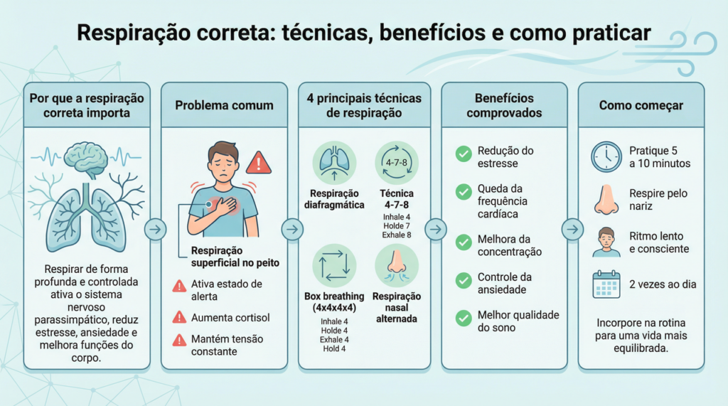 Essas 4 técnicas de respiração reduzem cortisol e pressão arterial em apenas 4 semanas