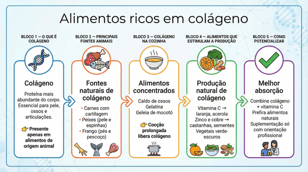 Esses alimentos são ricos em colágeno e ajudam na saúde da pele e articulações