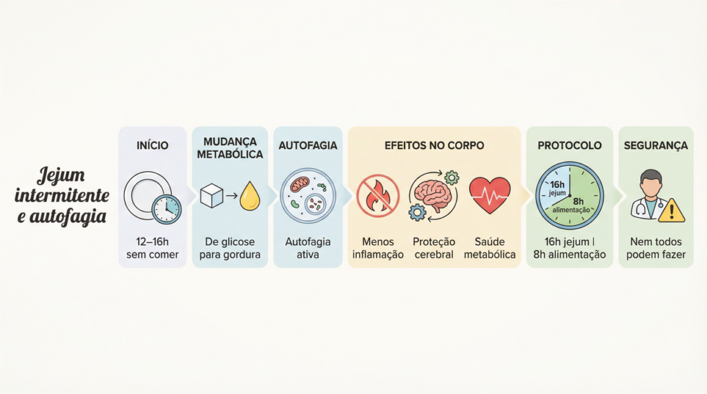 Gordura vira combustível e células se renovam quando você fica sem comer por algumas horas