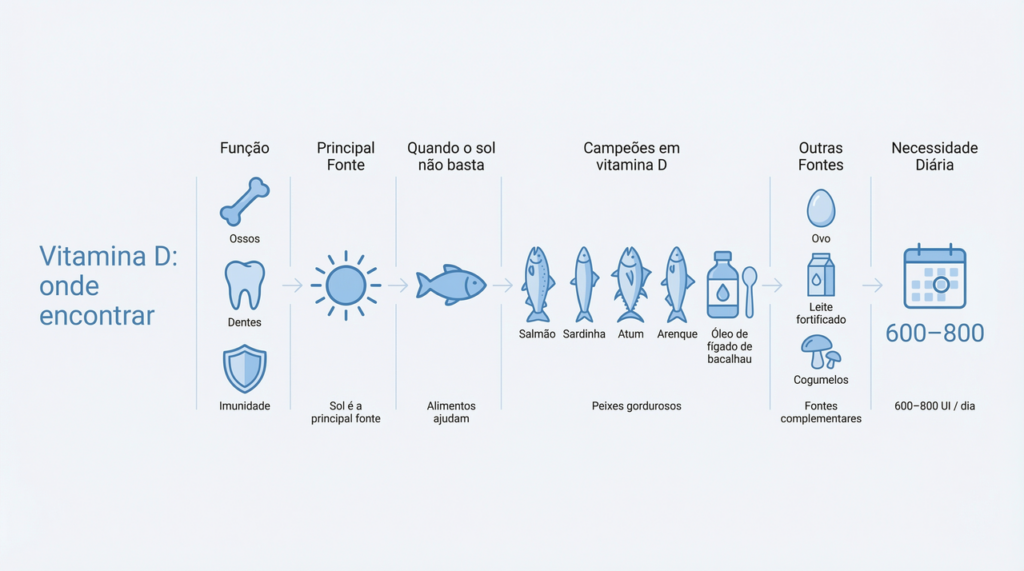 Se você evita o sol ou tem mais de 60, esses alimentos podem salvar seus ossos, dentes e imunidade com vitamina D