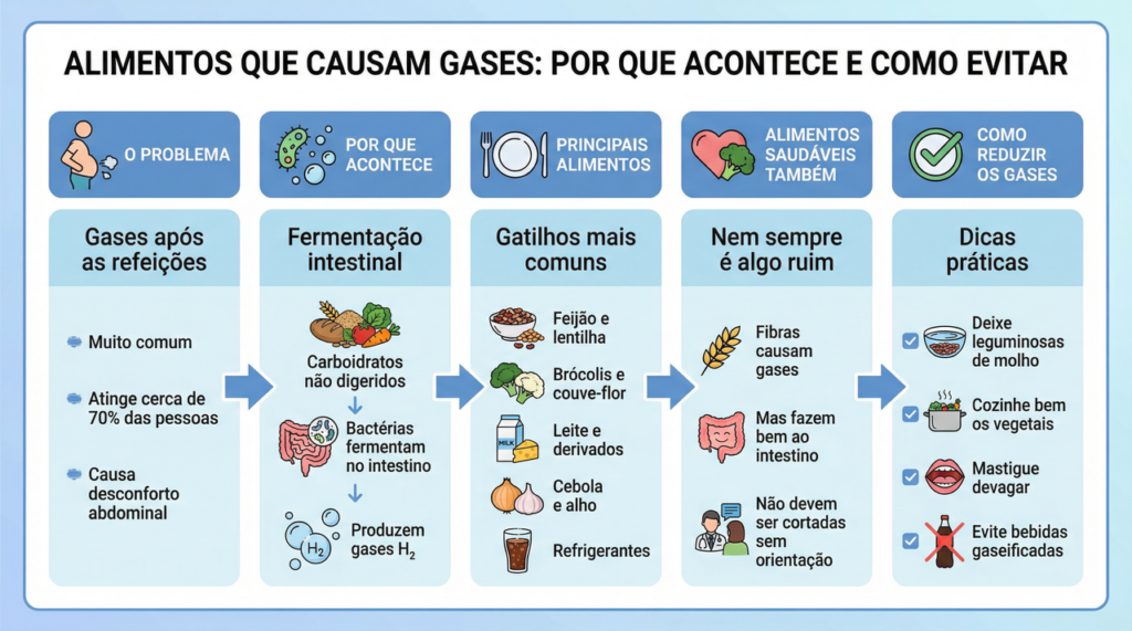 A causa dos seus gases pode estar nesses alimentos comuns do dia a dia