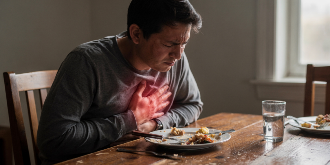 A queimação após comer costuma ser o aviso que o estômago dá