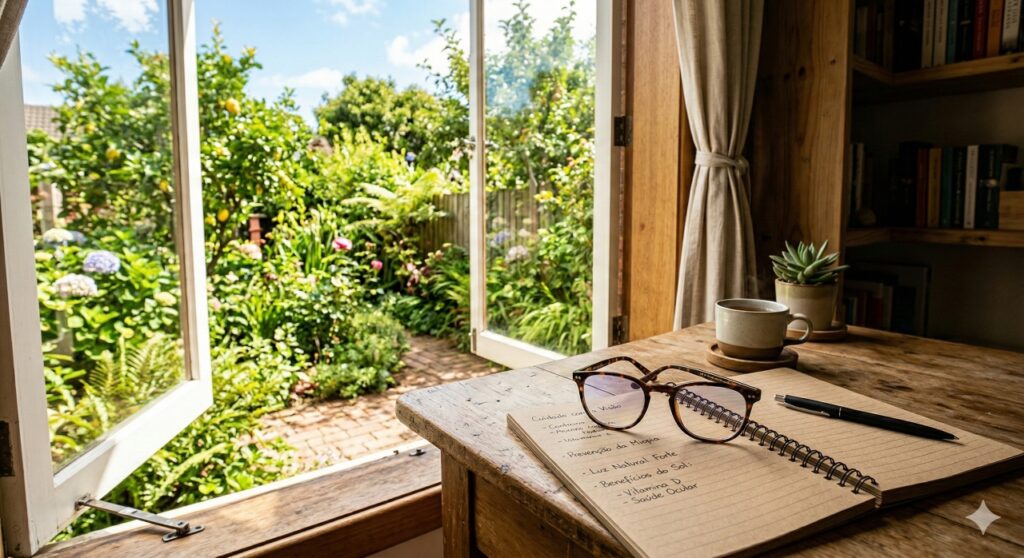 Hábitos simples, como aplicar a regra 20-20-20 e buscar luz natural, ajudam a proteger a visão e reduzir o avanço da miopia.