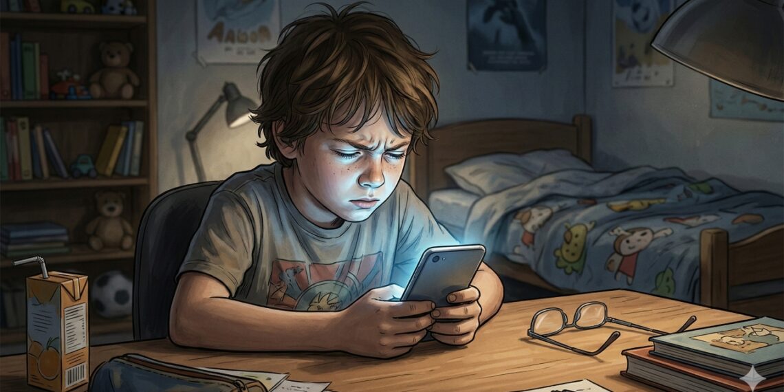 Uso excessivo de telas pode aumentar em até 21% o risco de miopia a cada hora diária de exposição.