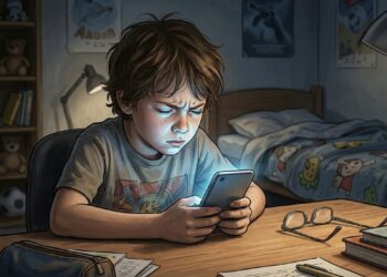 Uso excessivo de telas pode aumentar em até 21% o risco de miopia a cada hora diária de exposição.