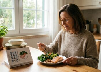 Alimentação equilibrada com peixes ricos em ômega-3, vegetais verde-escuros e oleaginosas fornece nutrientes essenciais para fortalecer a memória e proteger a saúde cerebral ao longo da vida.