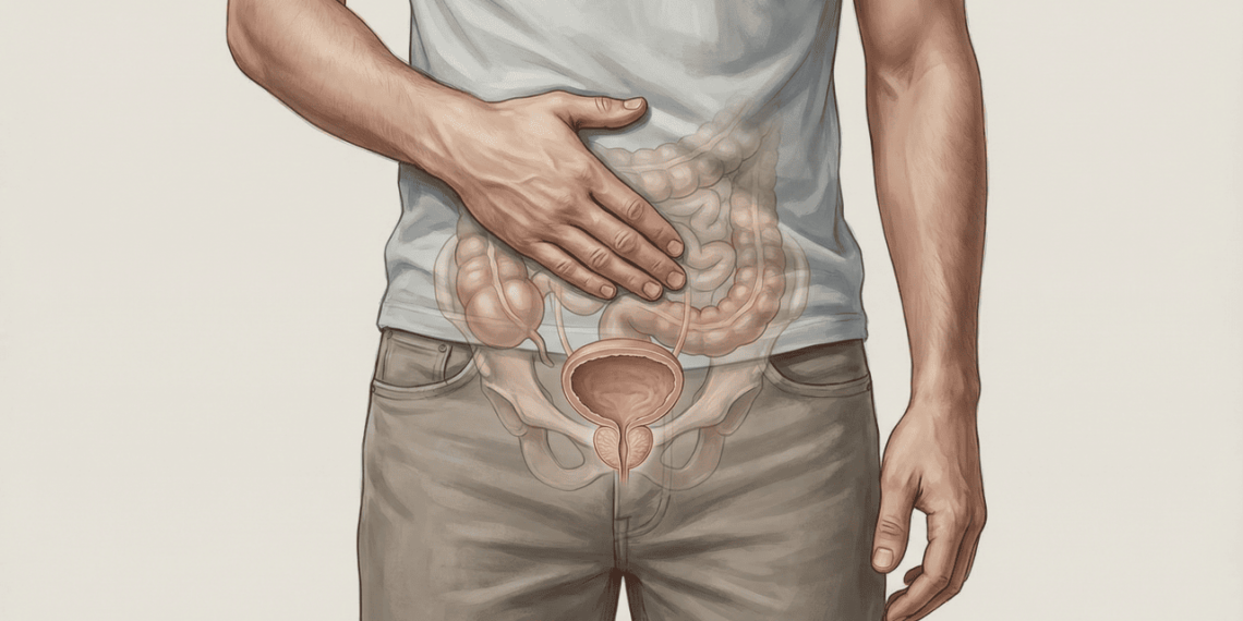 Por que os homens devem prestar atenção aos desconfortos na parte inferior do abdômen