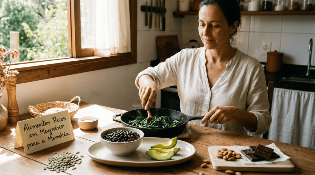 Os melhores alimentos ricos em magnésio para melhorar a memória naturalmente