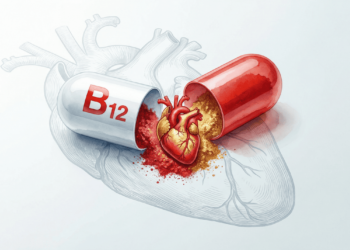 Que efeito a vitamina B12 tem sobre o coração?