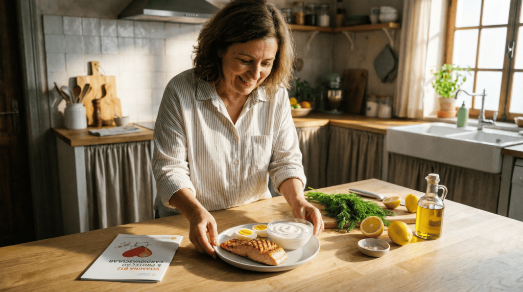 Que efeito a vitamina B12 tem sobre o coração?