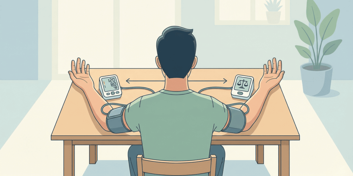 Qual braço é o correto para medir a pressão arterial, o esquerdo ou o direito?