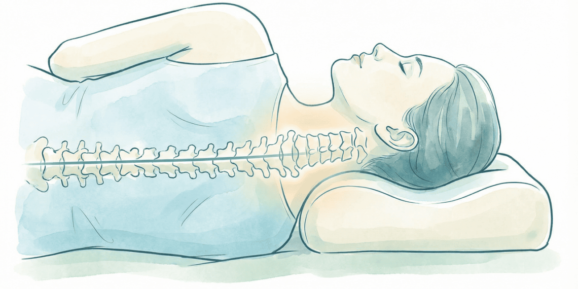 A melhor posição para dormir se você tem dor no pescoço