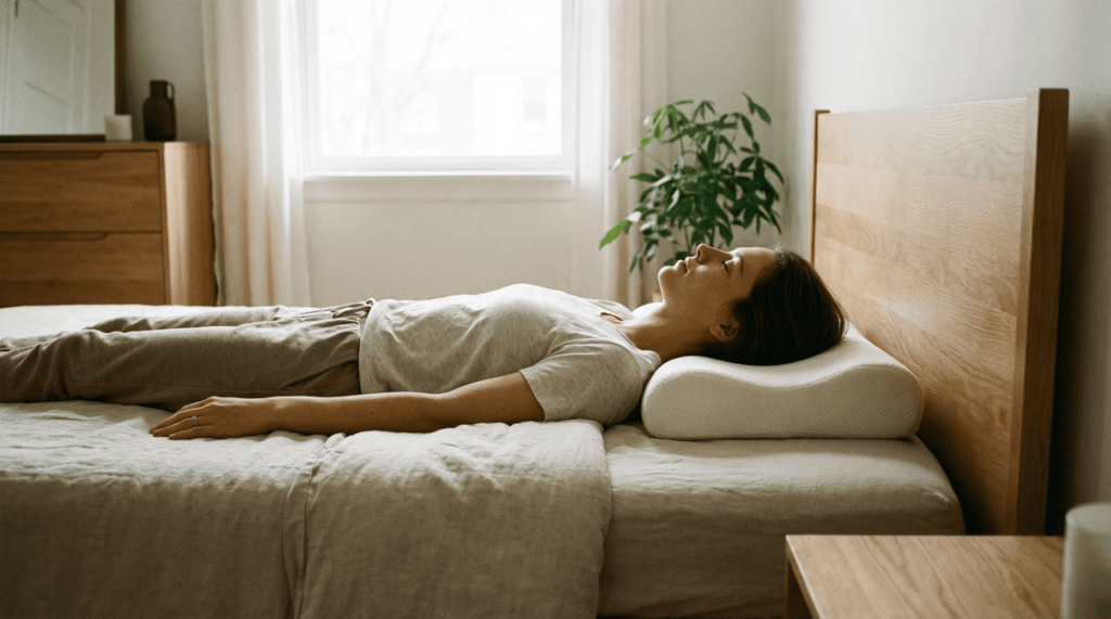 A melhor posição para dormir se você tem dor no pescoço