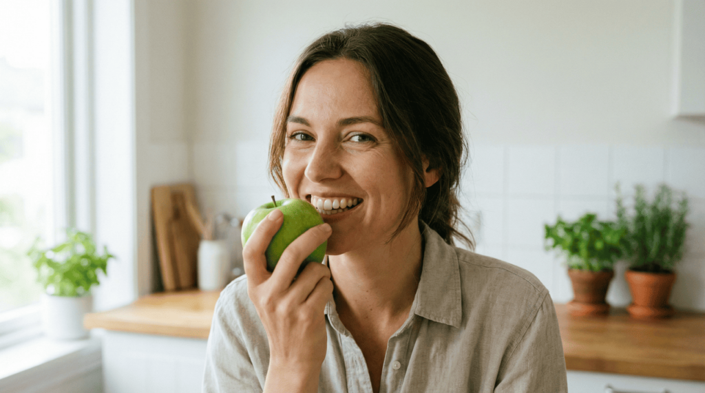 Quatro alimentos que ajudam a clarear os dentes e combater o tártaro naturalmente