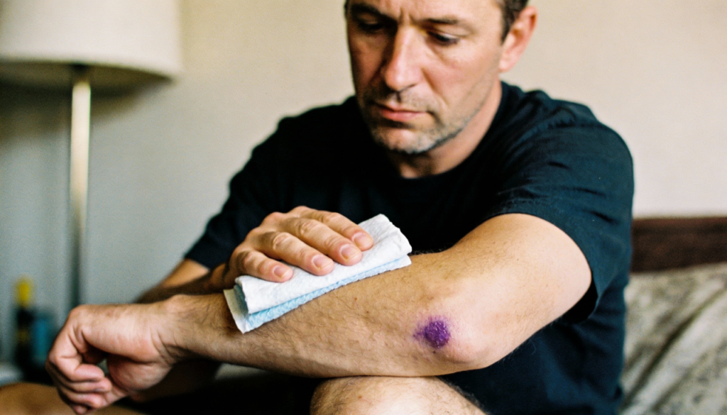 Manchas roxas na pele sem batida podem surgir quando o corpo entra em estresse constante