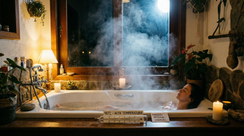 Banho quente à noite reduz a pressão arterial por até 24 horas e ajuda no controle da hipertensão