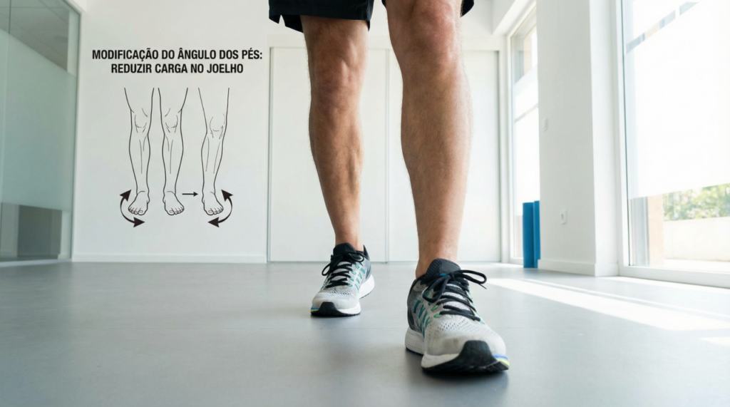 Estudo mostra que mudar o ângulo do pé protege o joelho da osteoartrite