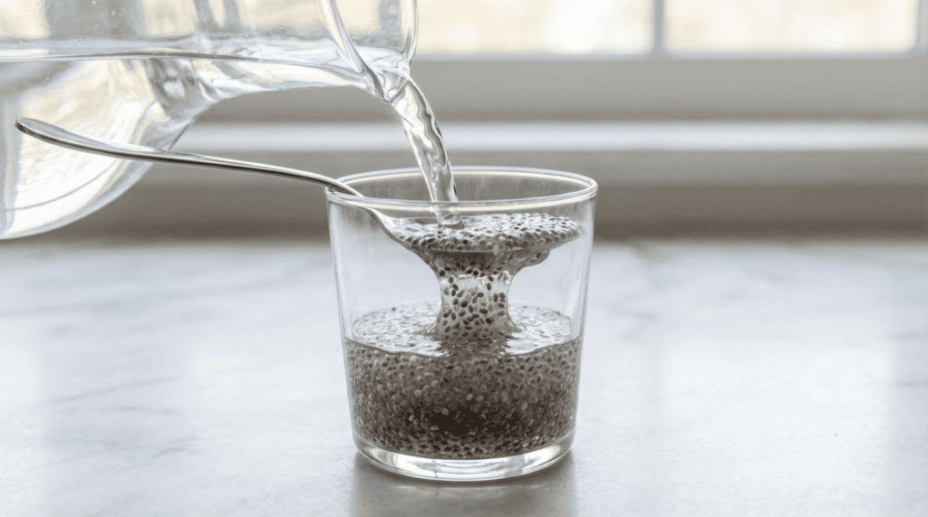 Como preparar água de chia para reduzir a glicose?