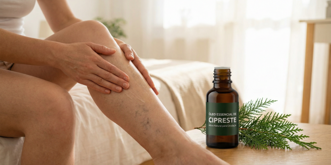 Este é o melhor óleo anti-varizes, pois ajuda a disfarçá-las; melhora a circulação e alivia o desconforto