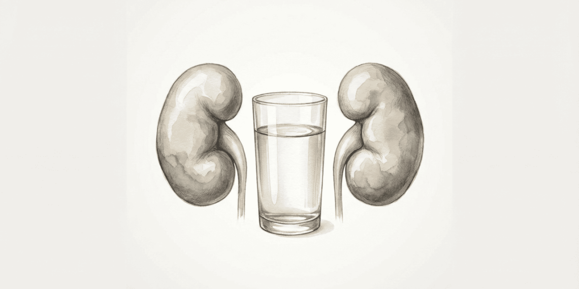 Qual a quantidade ideal de água para rins saudáveis e níveis adequados de ácido úrico?