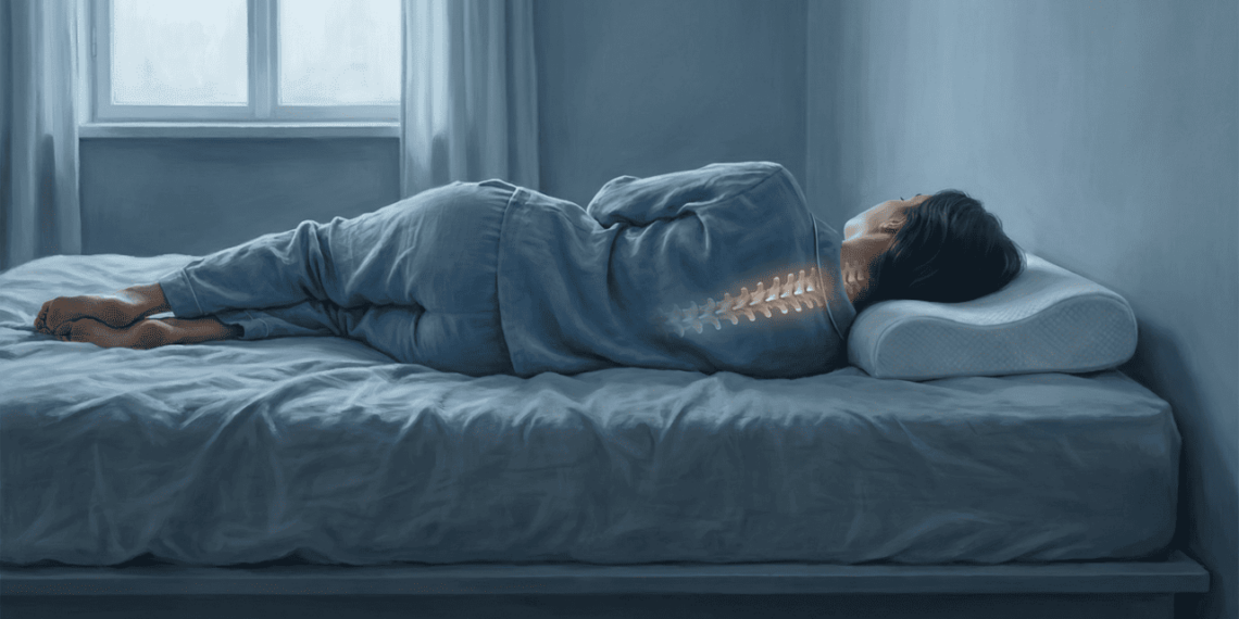 A melhor posição para dormir se você tem dor no pescoço