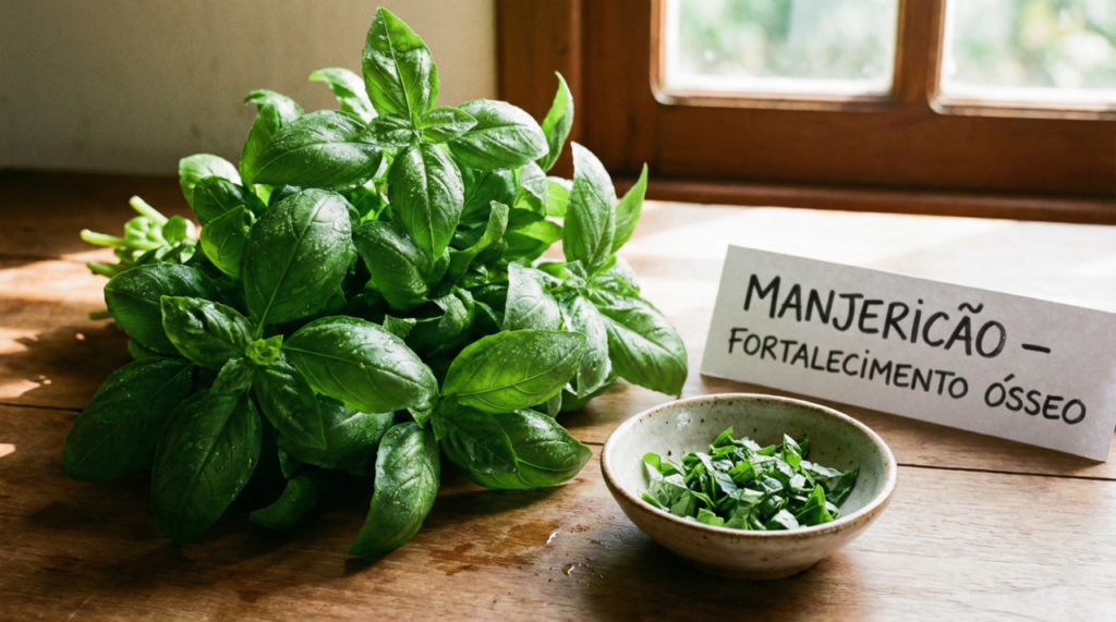 Consumo diário de manjericão contribui para prevenir osteoporose sendo especialistas