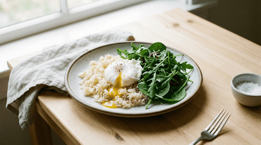 Segundo especialistas, o arroz com ovo oferece os mesmos benefícios proteicos que a carne vermelha