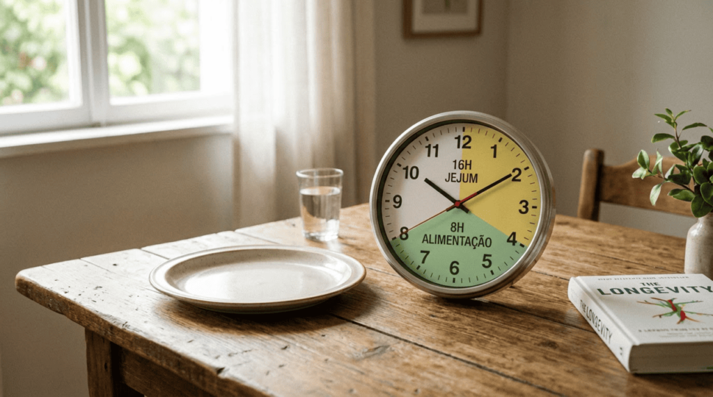 O jejum intermitente induz a autofagia, um processo metabólico no qual as células reciclam e descartam seus componentes disfuncionais, diz médico