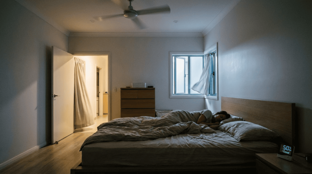 Médico explica como uma porta fechada no quarto afeta a qualidade do sono