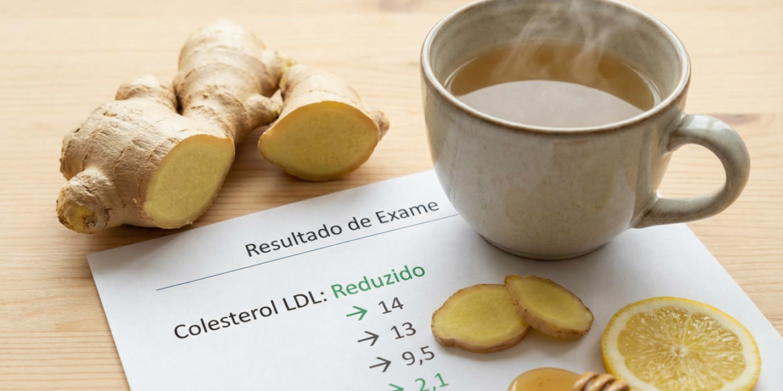 Gengibre reduz colesterol ruim e protege a saúde do coração naturalmente segundo estudo