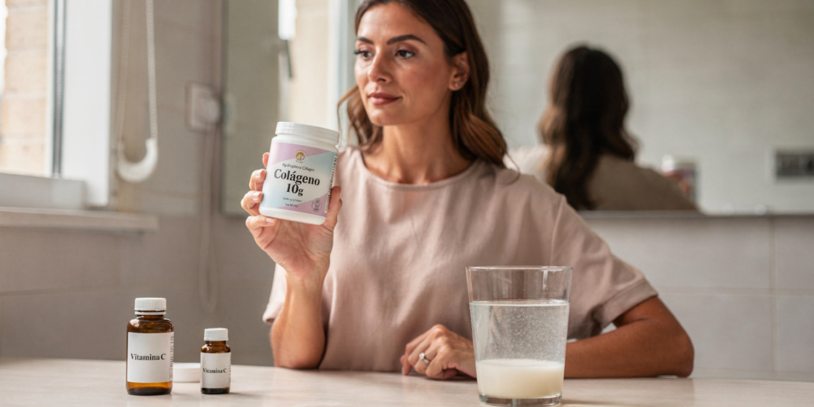 Estudos comprovam que tomar colágeno diariamente pode aumentar a elasticidade e o brilho natural da pele madura