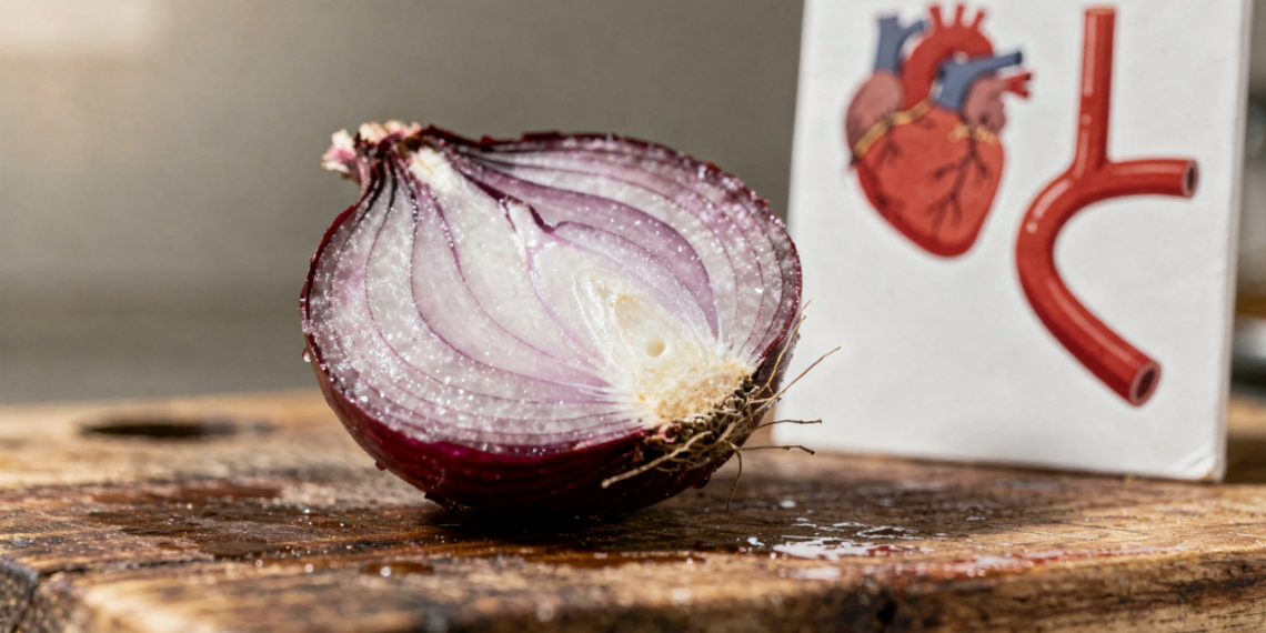 Antioxidantes da cebola protegem as artérias, reduzem inflamação e fortalecem o sistema cardiovascular
