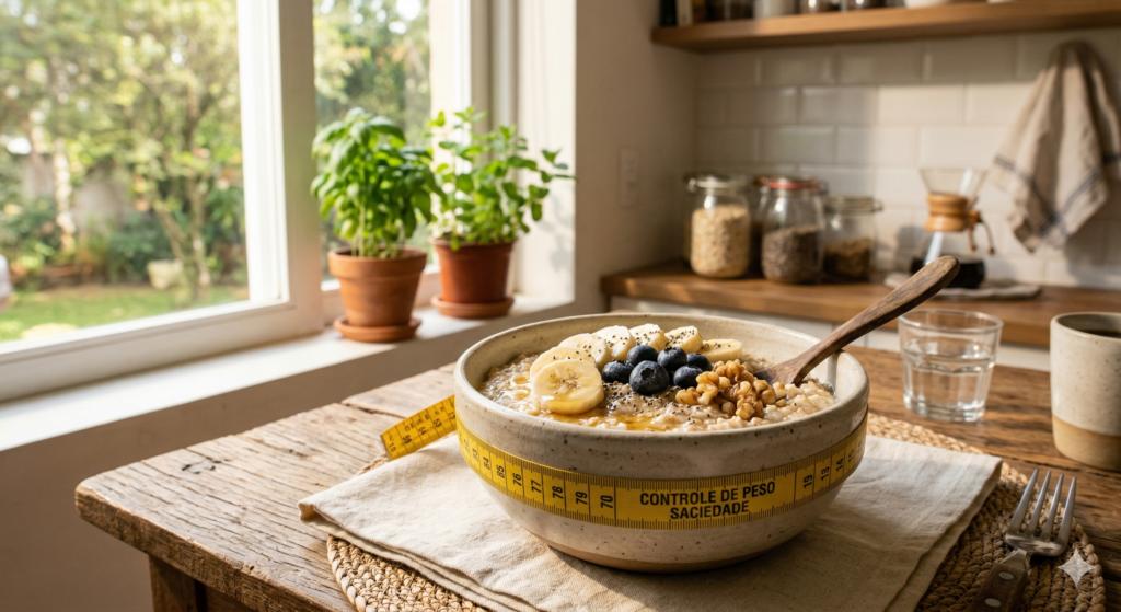 Consumir aveia no dia a dia pode aumentar a saciedade, ajudar no controle do peso e melhorar indicadores de saúde.